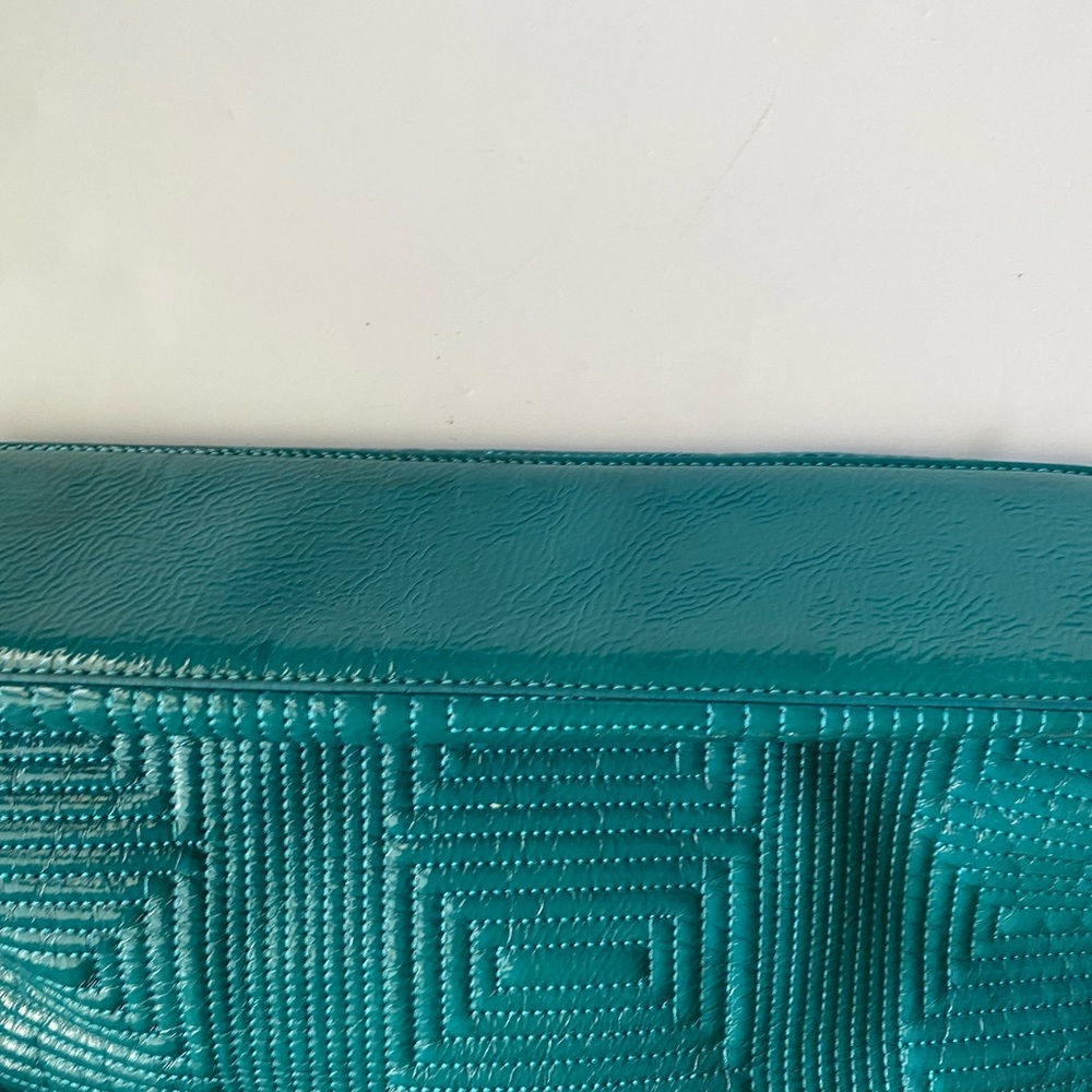 Laila Rowe turquoise tote bag . - Picture 4 of 12